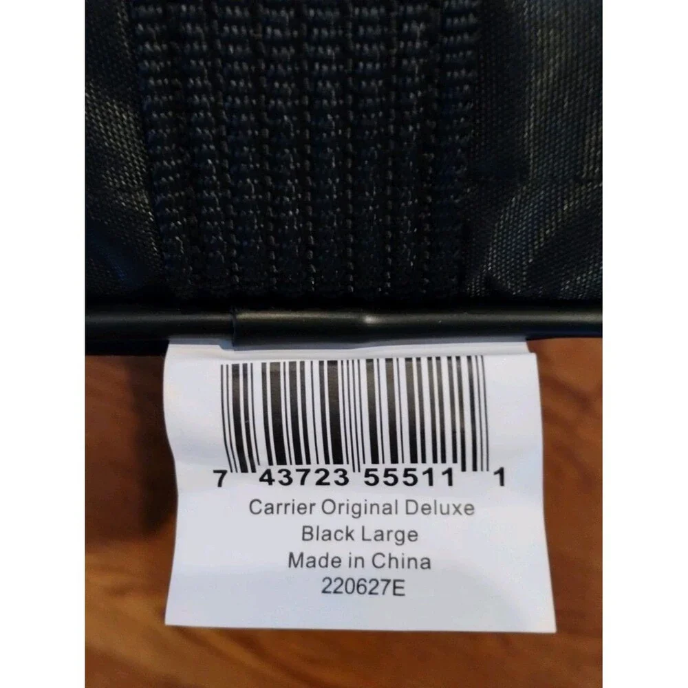 Sherpa Original Deluxe Travel Pet Carrier, Dog Cat Airline Approved Black, Large